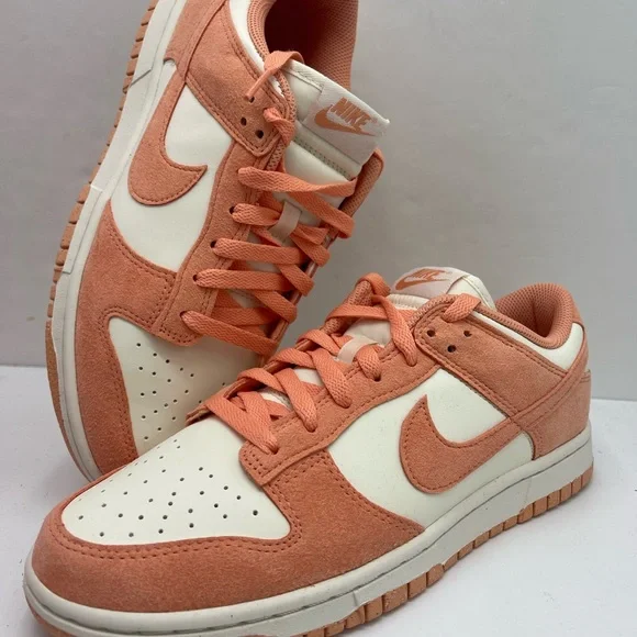 NIKE WMNS DUNK LOW SOFT PEARL/APRICOT AGATE-WHITE
 Athletic Sneakers - Picture 14 of 16